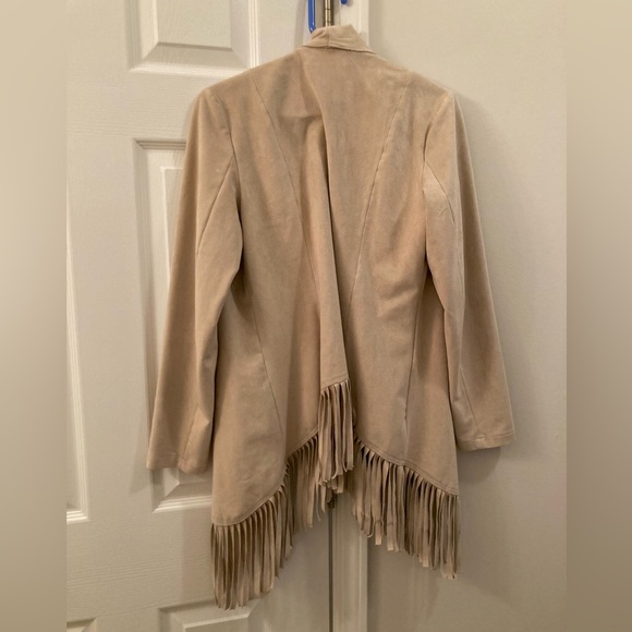 Faux Suede Western Cardigan - Picture 2 of 3